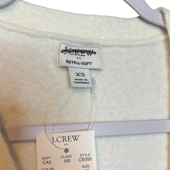 J.Crew Ivory Wrap Sweater XS NWT | Side Tie V-Neck Extra Soft Knit - Picture 4 of 5